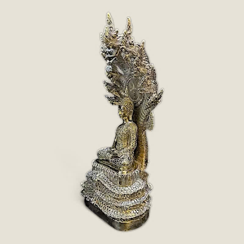 Tượng Rắn Naga che chở đức Phật (Mẫu 3, da nhám) 5 Tượng Rắn Naga che chở đức Phật (Mẫu 3, da nhám) - Ảnh 5