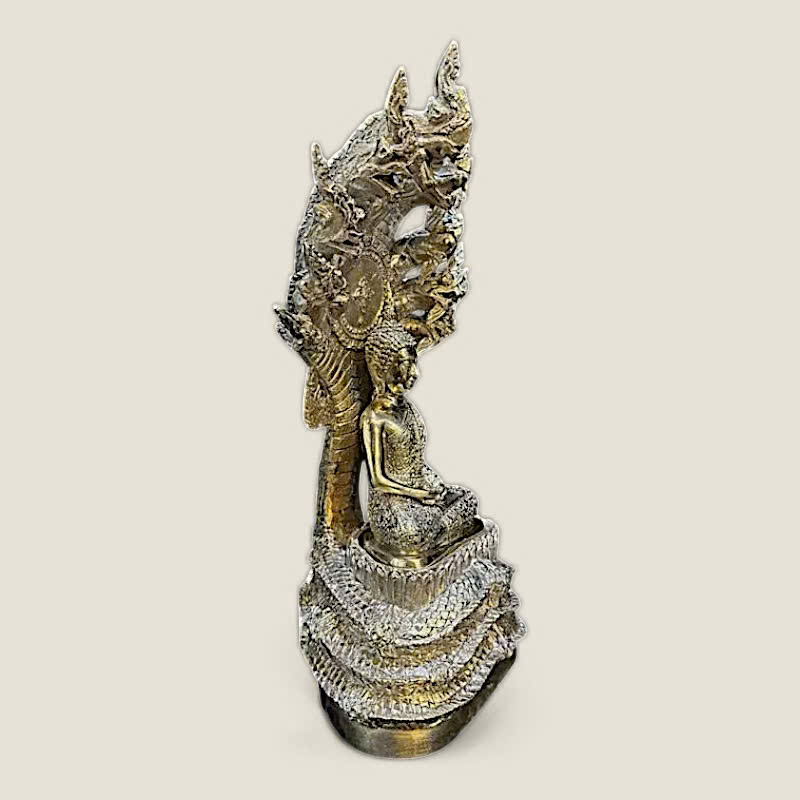 Tượng Rắn Naga che chở đức Phật (Mẫu 3, da nhám) 4 Tượng Rắn Naga che chở đức Phật (Mẫu 3, da nhám) - Ảnh 4