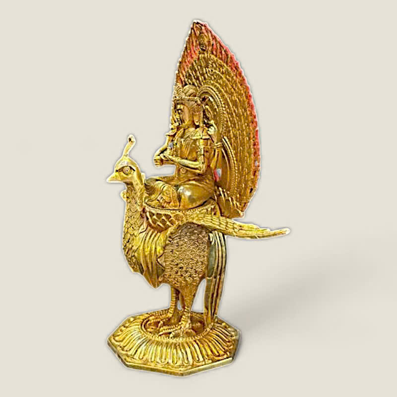 Tượng Khổng Tước Minh Vương - Mật Tông 2 Tượng Khổng Tước Minh Vương - Mật Tông - Ảnh 2