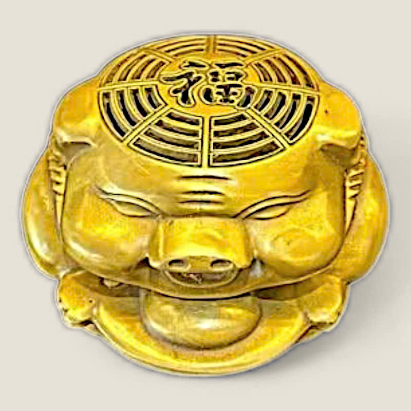 Lư xông trầm heo hồng phát 6 Lư xông trầm heo hồng phát - Ảnh 6