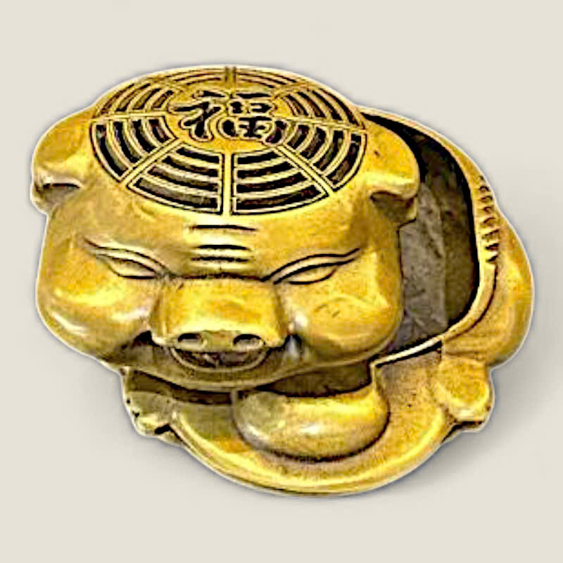 Lư xông trầm heo hồng phát 1 Lư xông trầm heo hồng phát