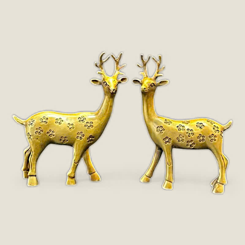 Cặp Tượng Hưu sao - Tuần Lộc 1 Cặp Tượng Hưu sao - Tuần Lộc