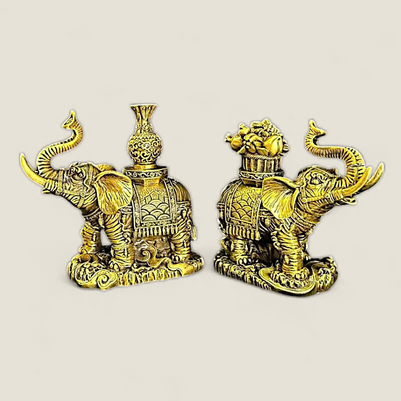 Cặp Tượng Đồng Voi Như Ý Tài Lộc 3 Cặp Tượng Đồng Voi Như Ý Tài Lộc - Ảnh 3