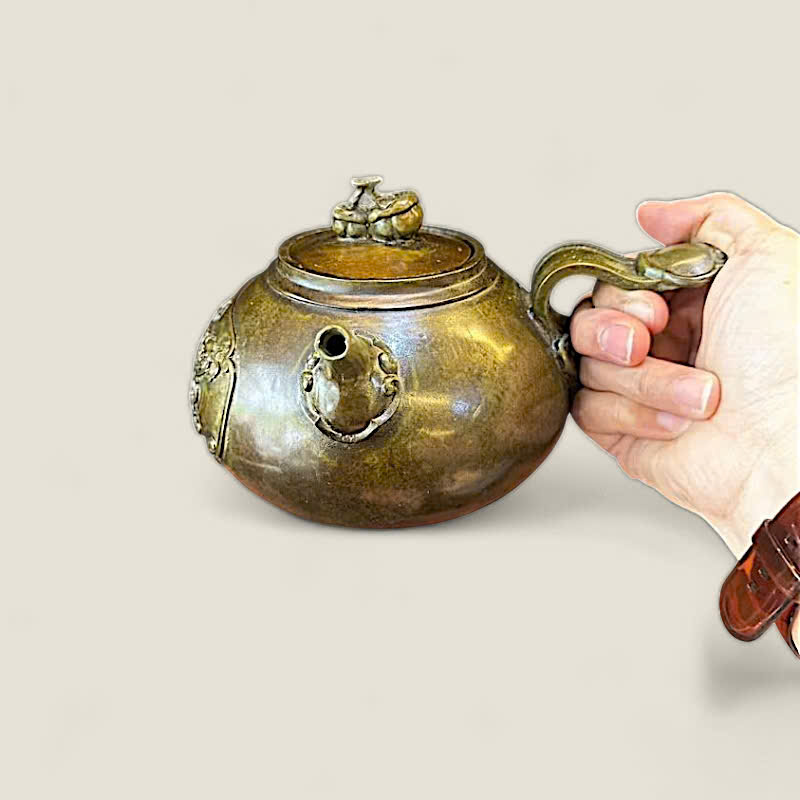 Ấm Tích Đồng Như Ý Cát Tường Phong Thủy 3 Ấm Tích Đồng Như Ý Cát Tường Phong Thủy - Ảnh 3