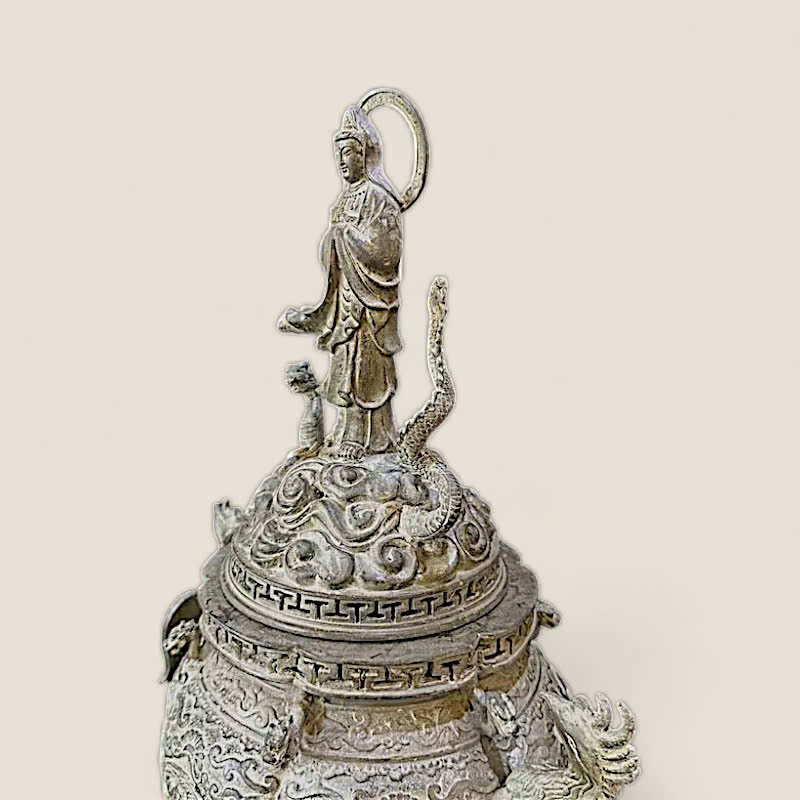 Đỉnh lư mẹ Quan Thế Âm Bồ Tát cao 62 cm 6 Đỉnh lư mẹ Quan Thế Âm Bồ Tát cao 62 cm - Ảnh 6