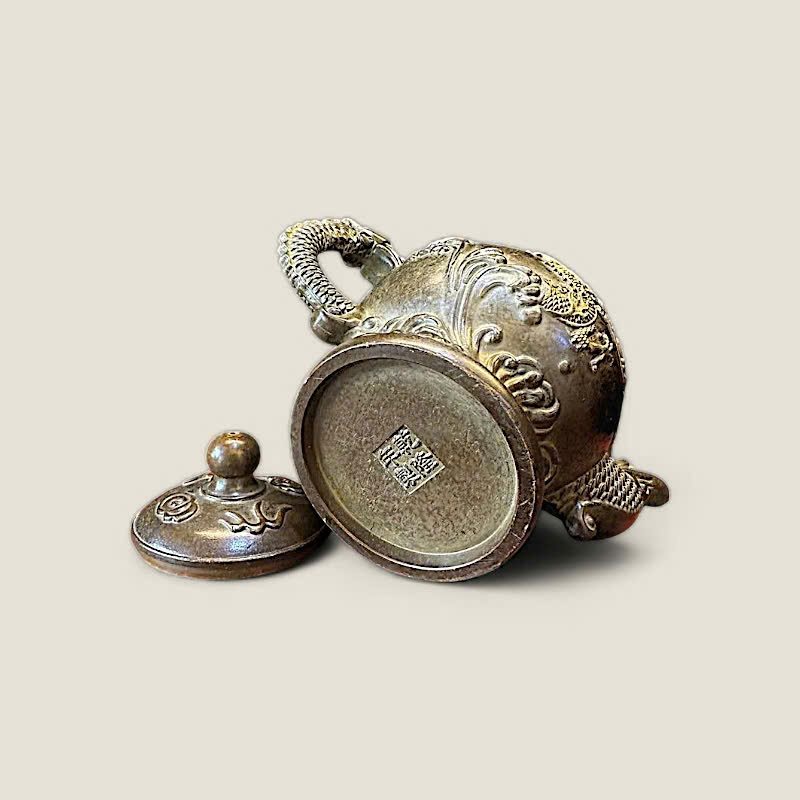 Ấm Tích Đồng Rồng Nhả Ngọc Phong Thủy 6 Ấm Tích Đồng Rồng Nhả Ngọc Phong Thủy - Ảnh 6