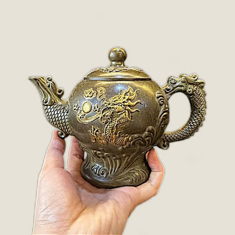 Ấm Tích Đồng Rồng Nhả Ngọc Phong Thủy 5 Ấm Tích Đồng Rồng Nhả Ngọc Phong Thủy - Ảnh 5