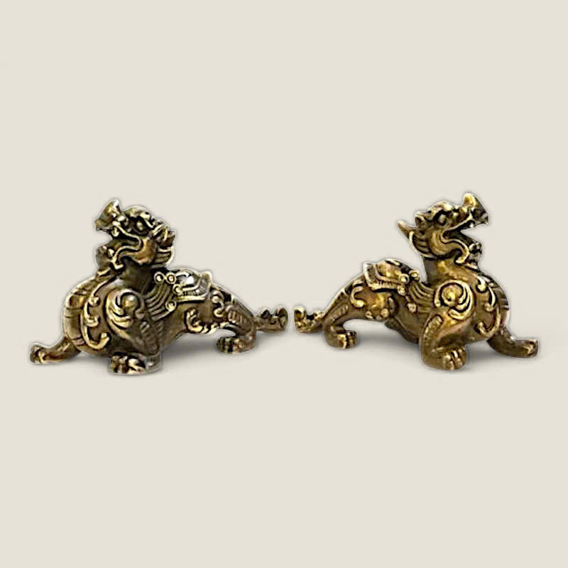 Cặp Tỳ Hưu trấn thạch đuôi dài 5 Cặp Tỳ Hưu trấn thạch đuôi dài - Ảnh 5