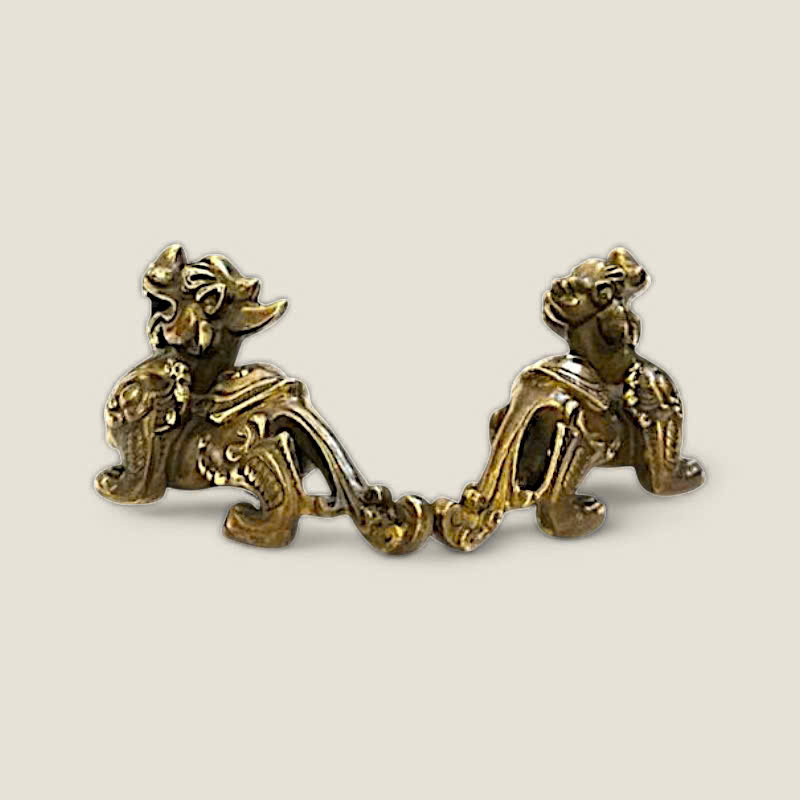 Cặp Tỳ Hưu trấn thạch đuôi dài 4 Cặp Tỳ Hưu trấn thạch đuôi dài - Ảnh 4