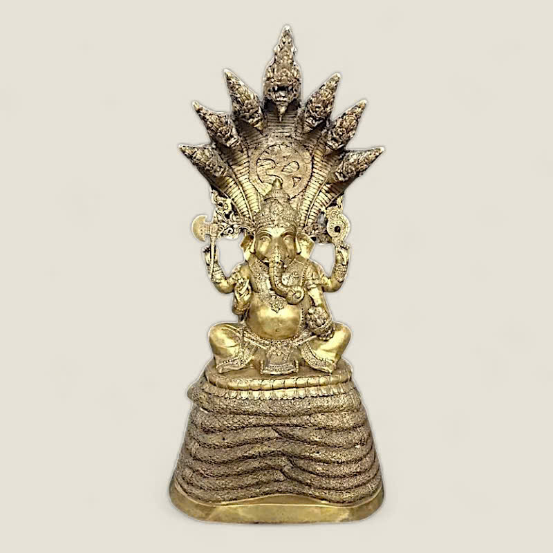 Tượng Thần Voi ngồi Rắn Naga 1 Tượng Thần Voi ngồi Rắn Naga