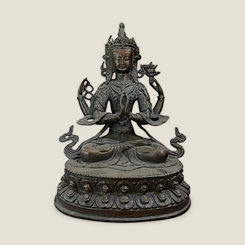 Tượng Phật Quan Âm Tứ Thủ (Chenrezig) - Mật Tông