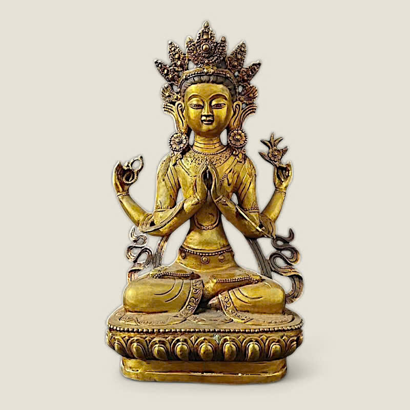 Tượng Quan Âm Tứ Thủ - Mật Tông 1 Tượng Quan Âm Tứ Thủ - Mật Tông