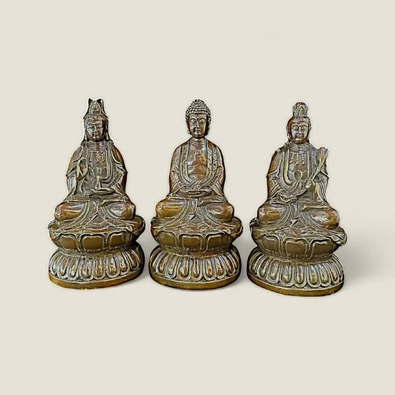 Bộ Tượng Tam Thế Phật (Phật Giáo Bắc Tông) 1 Bộ Tượng Tam Thế Phật (Phật Giáo Bắc Tông)