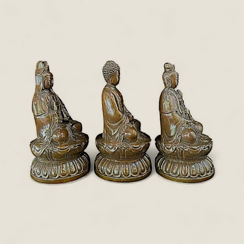 Bộ Tượng Tam Thế Phật (Phật Giáo Bắc Tông) 3 Bộ Tượng Tam Thế Phật (Phật Giáo Bắc Tông) - Ảnh 3