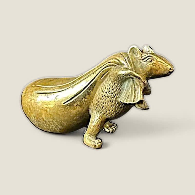 Tượng chuột kéo túi tiền, Tý tài lộc 1 Tượng chuột kéo túi tiền, Tý tài lộc