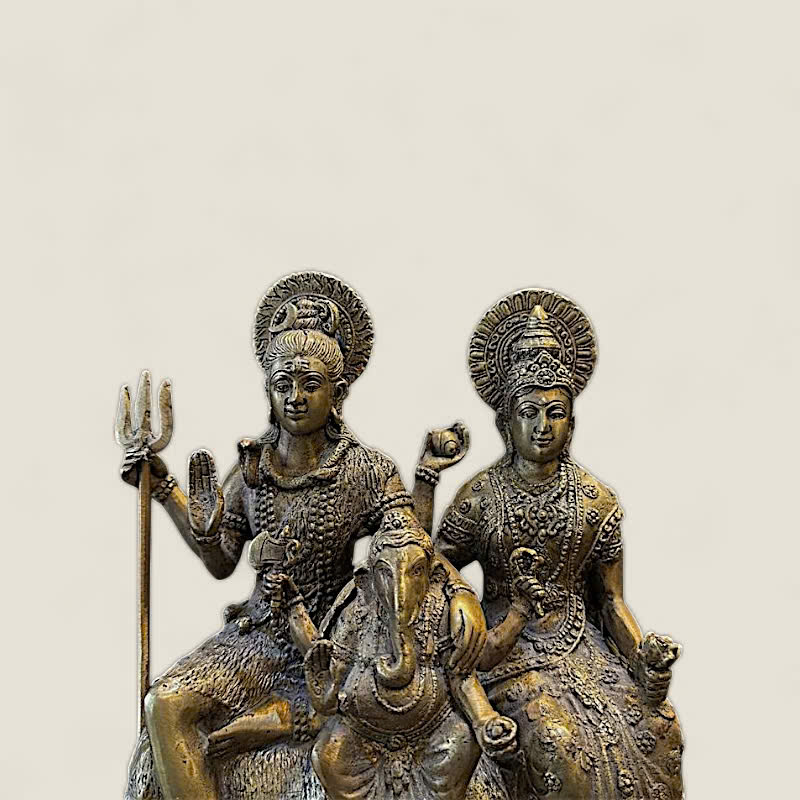 Tượng Gia Đình Thần Shiva, Parvati và Ganesha (Hindu Giáo) 3 Tượng Gia Đình Thần Shiva, Parvati và Ganesha (Hindu Giáo) - Ảnh 3
