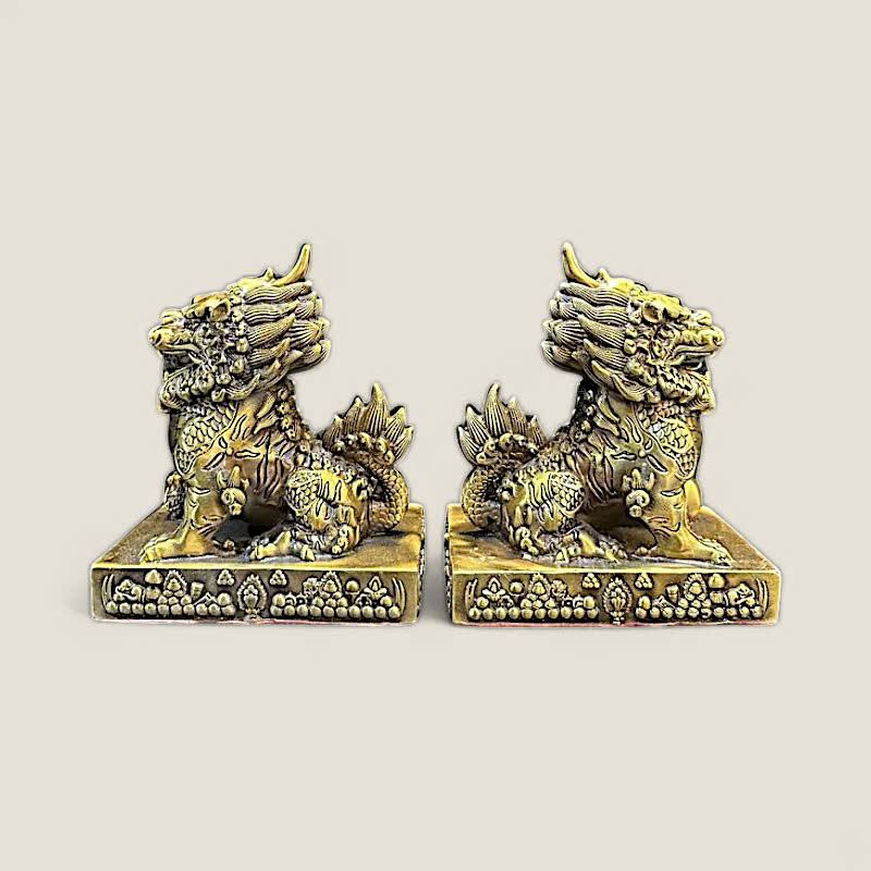 Cặp Tượng Kỳ Lân đuôi lửa 3 Cặp Tượng Kỳ Lân đuôi lửa - Ảnh 3