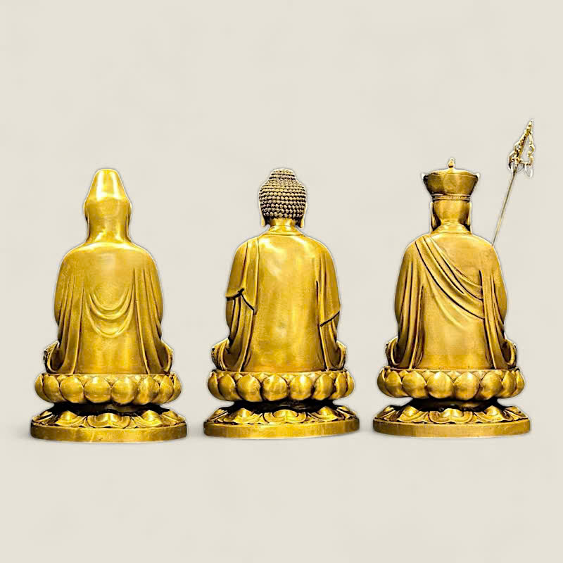 Bộ Sa Bà Tam Thánh - Quan Thế Âm - A Di Đà - Địa Tạng Vương 3 Bộ Sa Bà Tam Thánh - Quan Thế Âm - A Di Đà - Địa Tạng Vương - Ảnh 3