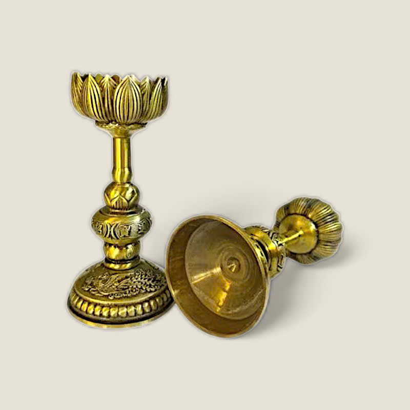 Cặp chân đèn hoa sen Long Phụng 4 Cặp chân đèn hoa sen Long Phụng - Ảnh 4