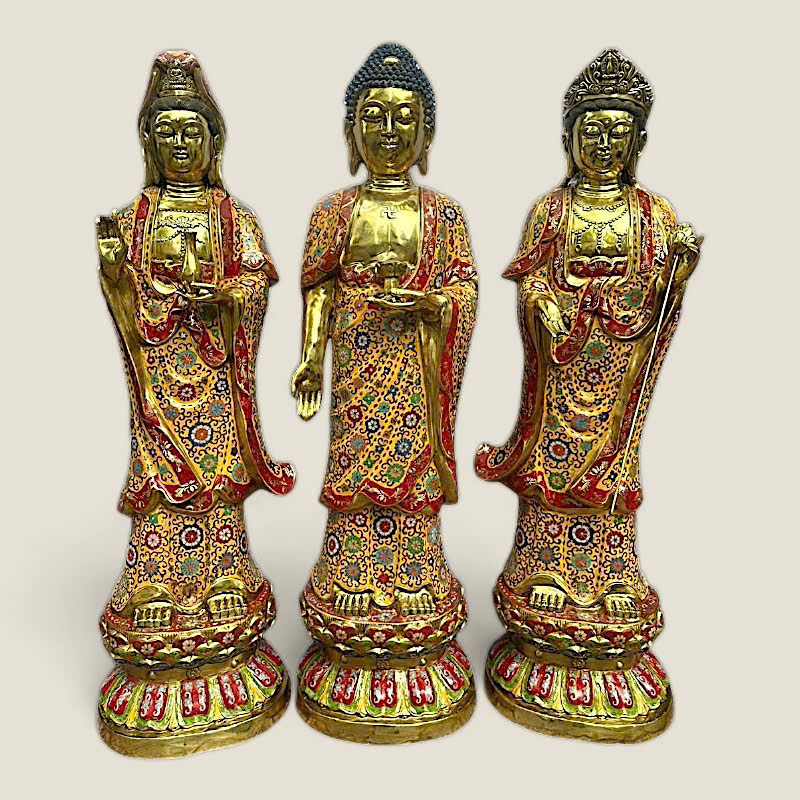 Bộ tượng Tam Thế Phật 1 Bộ tượng Tam Thế Phật