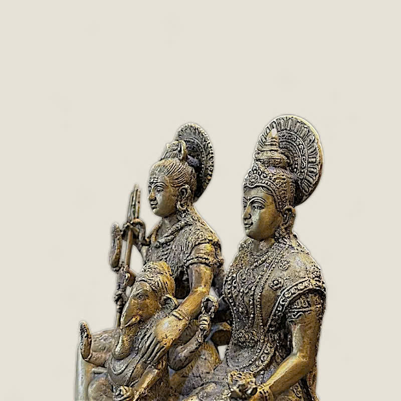 Tượng Gia Đình Thần Shiva, Parvati và Ganesha (Hindu Giáo) 6 Tượng Gia Đình Thần Shiva, Parvati và Ganesha (Hindu Giáo) - Ảnh 6