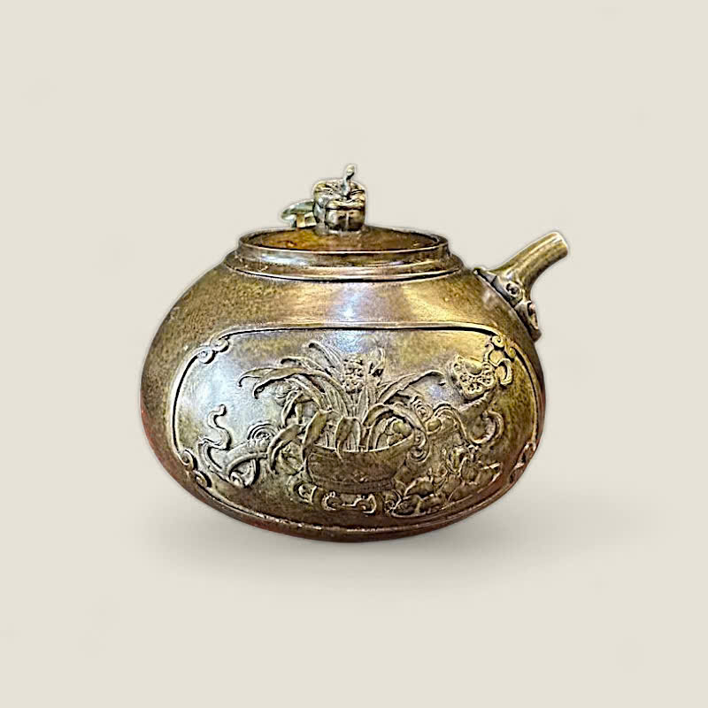 Ấm Tích Đồng Như Ý Cát Tường Phong Thủy 6 Ấm Tích Đồng Như Ý Cát Tường Phong Thủy - Ảnh 6