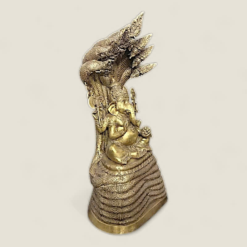 Tượng Thần Voi ngồi Rắn Naga 3 Tượng Thần Voi ngồi Rắn Naga - Ảnh 3