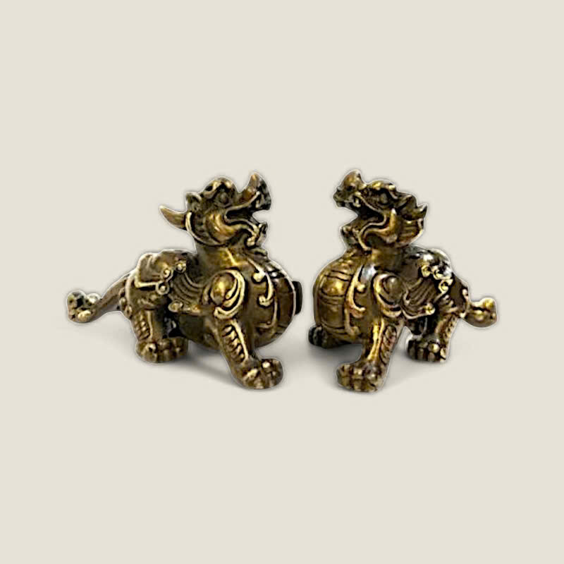 Cặp Tỳ Hưu trấn thạch đuôi dài 7 Cặp Tỳ Hưu trấn thạch đuôi dài - Ảnh 7