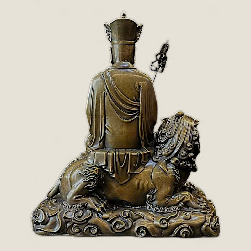 Tượng Địa Tạng Vương Bồ Tát ngồi thần thú Đề Thính 5 Tượng Địa Tạng Vương Bồ Tát ngồi thần thú Đề Thính - Ảnh 5