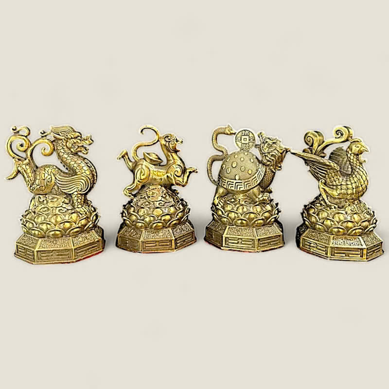 Bộ Tượng Tứ Linh Long Lân Quy Phụng Phong Thủy