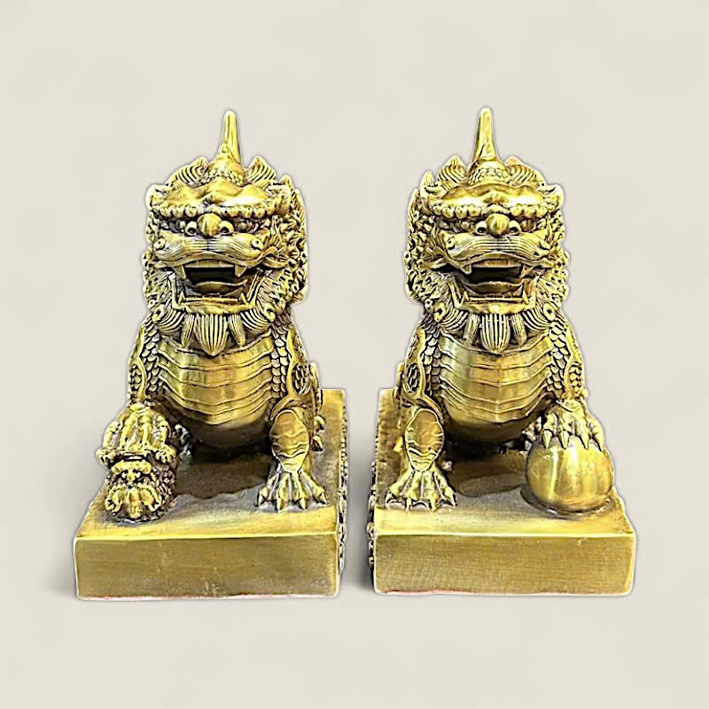 Cặp Tượng Kỳ Lân đuôi lửa 5 Cặp Tượng Kỳ Lân đuôi lửa - Ảnh 5