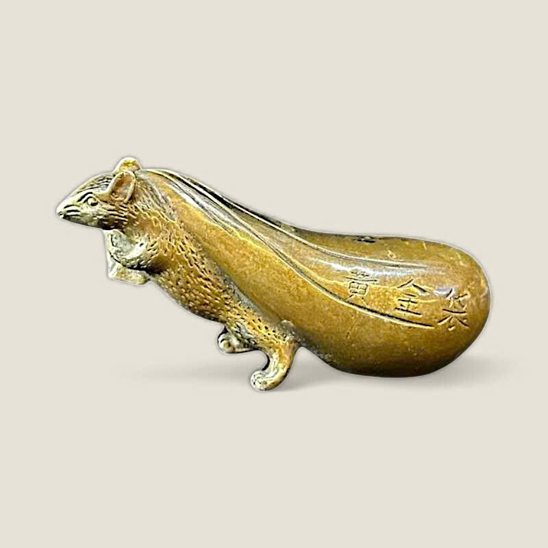 Tượng chuột kéo túi tiền, Tý tài lộc 3 Tượng chuột kéo túi tiền, Tý tài lộc - Ảnh 3