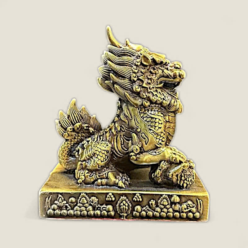 Cặp Tượng Kỳ Lân đuôi lửa 2 Cặp Tượng Kỳ Lân đuôi lửa - Ảnh 2