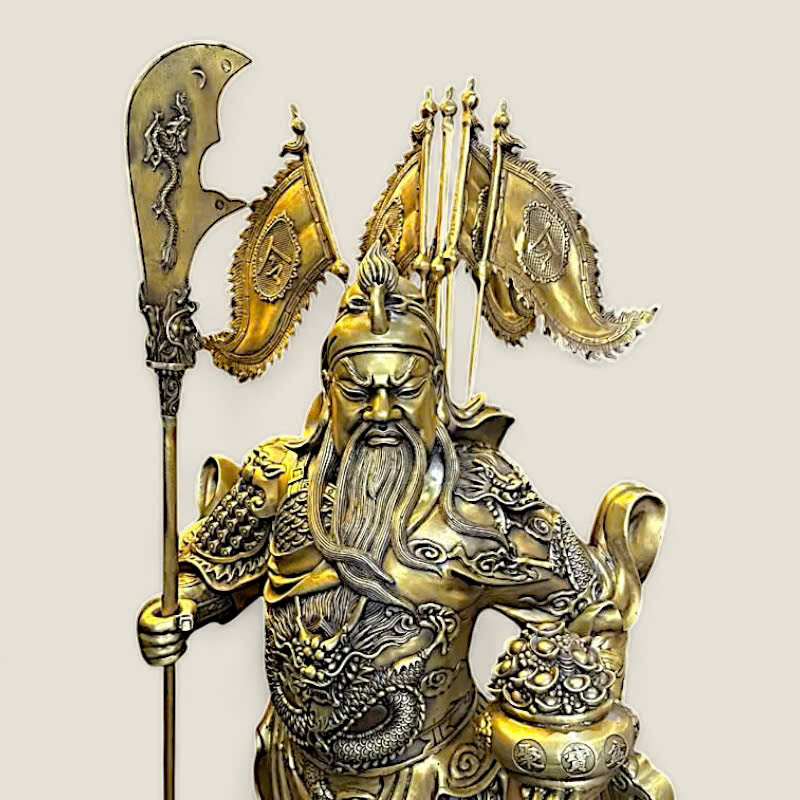 Tượng Quan Thánh Đế Vương (Quan Công) Trấn Trạch 1 mét 2 Tượng Quan Thánh Đế Vương (Quan Công) Trấn Trạch 1 mét - Ảnh 2