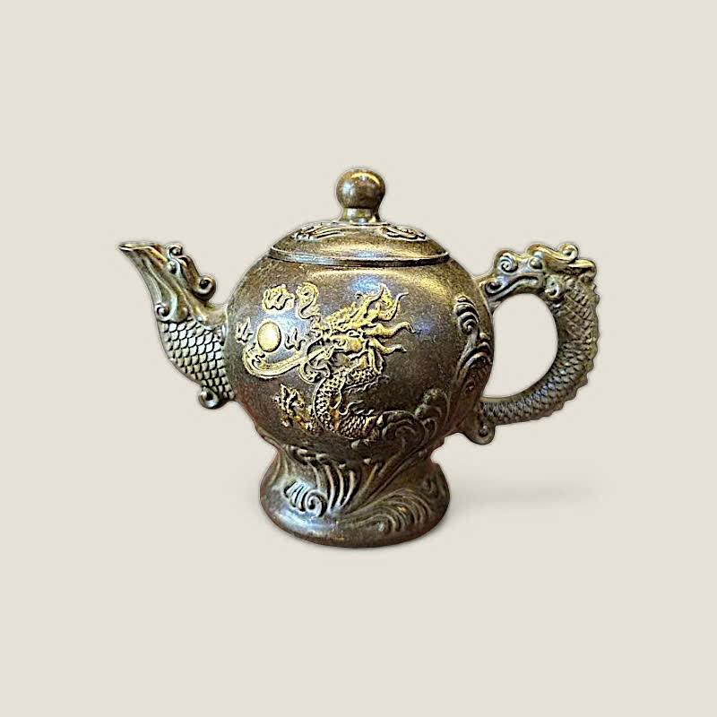 Ấm Tích Đồng Rồng Nhả Ngọc Phong Thủy 3 Ấm Tích Đồng Rồng Nhả Ngọc Phong Thủy - Ảnh 3