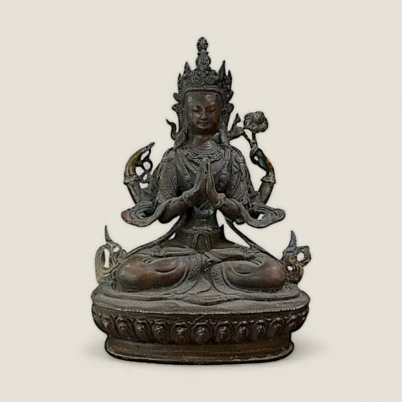 Tượng Quan Âm Tứ Thủ Mật Tông (Avalokiteshvara)