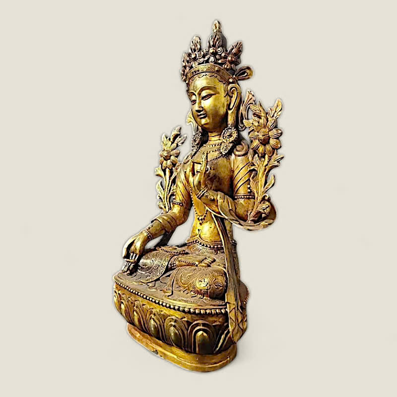 Tượng Đức Phật Tara Bạch Độ Mẫu - Mật Tông 2 Tượng Đức Phật Tara Bạch Độ Mẫu - Mật Tông - Ảnh 2