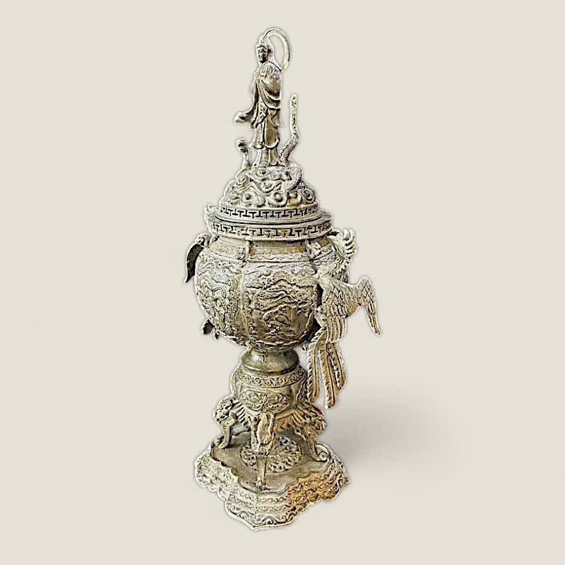 Đỉnh lư mẹ Quan Thế Âm Bồ Tát cao 62 cm 4 Đỉnh lư mẹ Quan Thế Âm Bồ Tát cao 62 cm - Ảnh 4