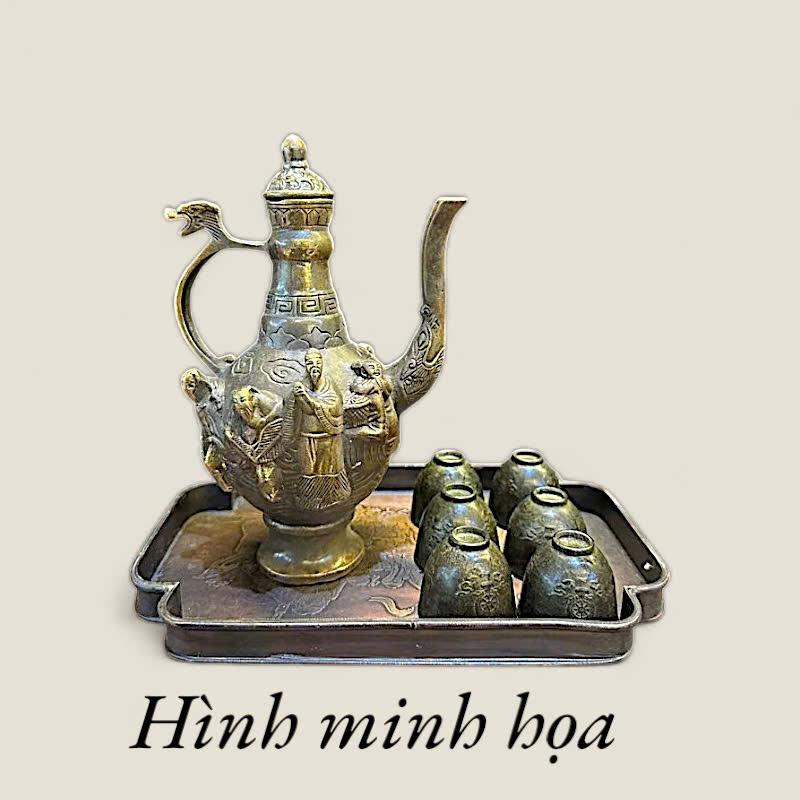 Mâm Đồng Kê Trà Bát Tiên Quần Tụ 2 Mâm Đồng Kê Trà Bát Tiên Quần Tụ - Ảnh 2