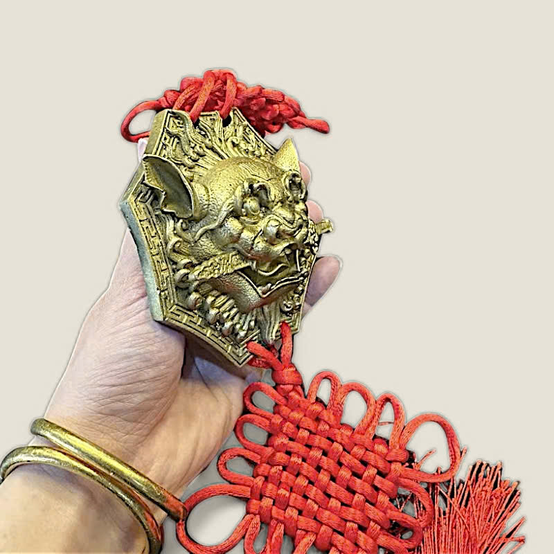 Mặt hổ phù treo tường xua đuổi tà khí 3 Mặt hổ phù treo tường xua đuổi tà khí - Ảnh 3