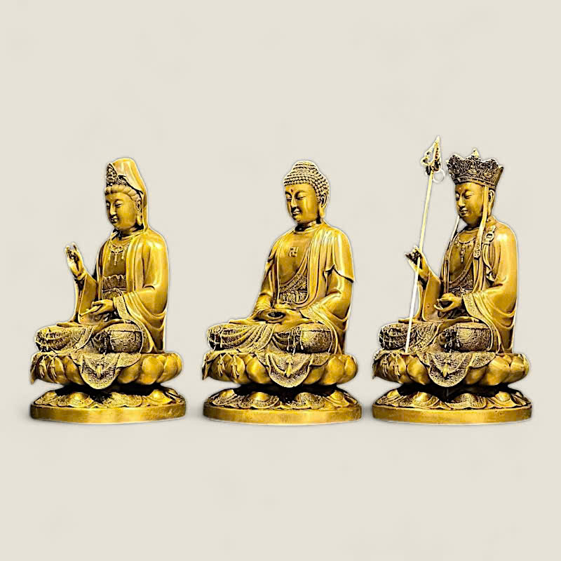 Bộ Sa Bà Tam Thánh - Quan Thế Âm - A Di Đà - Địa Tạng Vương 9 Bộ Sa Bà Tam Thánh - Quan Thế Âm - A Di Đà - Địa Tạng Vương - Ảnh 9