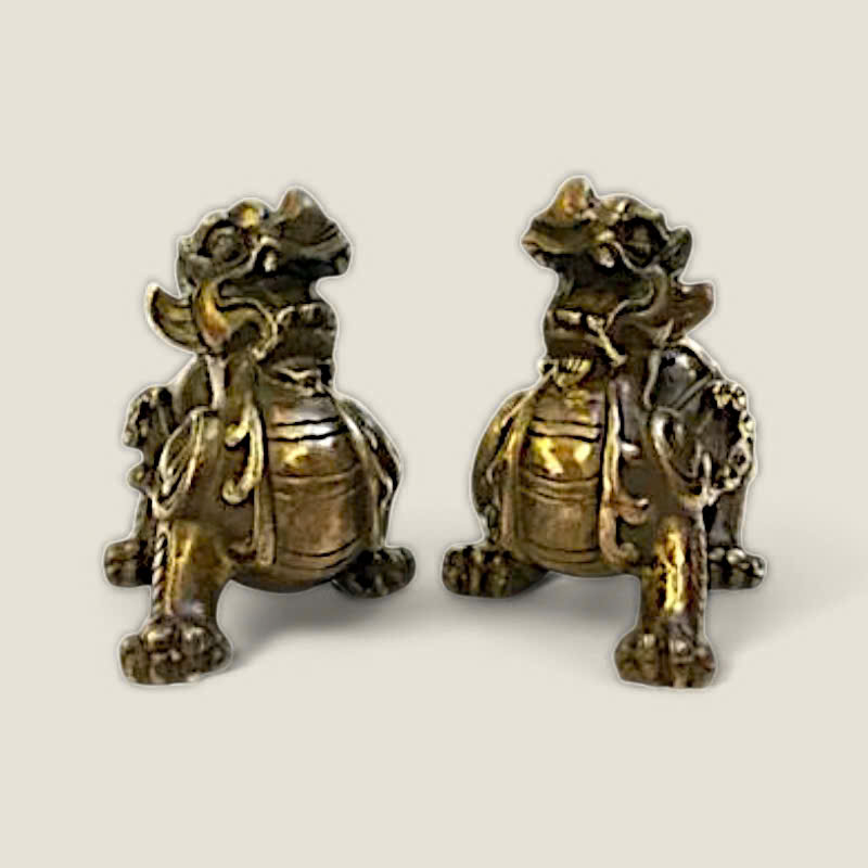 Cặp Tỳ Hưu trấn thạch đuôi dài 1 Cặp Tỳ Hưu trấn thạch đuôi dài