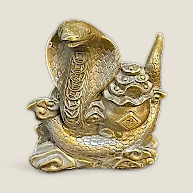 Tượng Rắn Kim Tiền tuổi Tỵ đắc lộc 2 Tượng Rắn Kim Tiền tuổi Tỵ đắc lộc - Ảnh 2