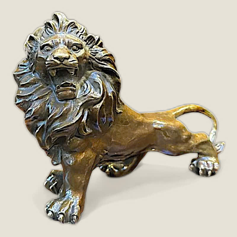 Cặp Tượng Sư Tử đồng decor trang trí 2 Cặp Tượng Sư Tử đồng decor trang trí - Ảnh 2