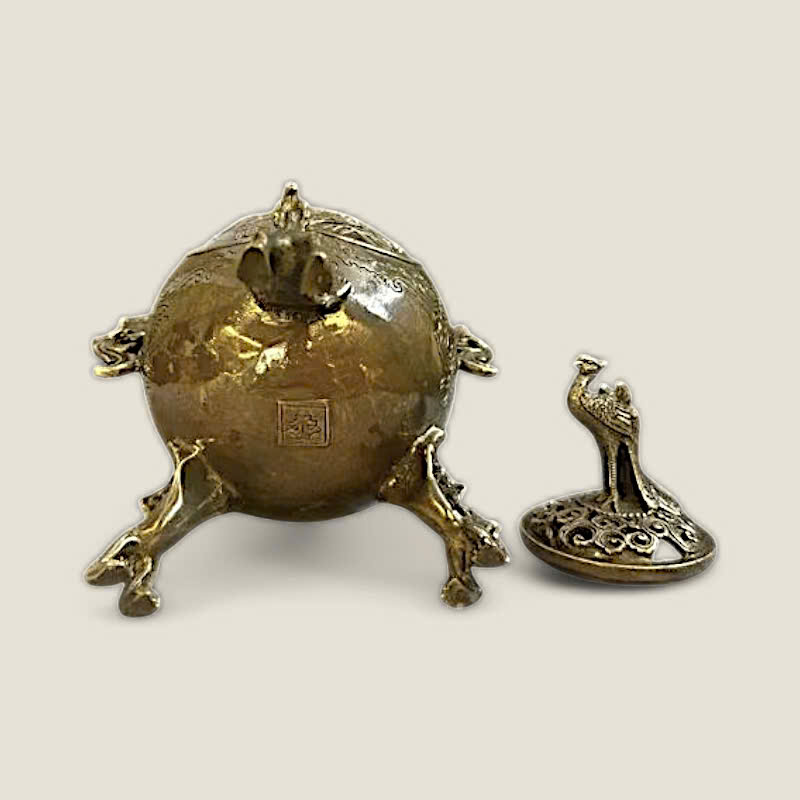 Lư xông Lân vờn cầu - Song Hạc 3 Lư xông Lân vờn cầu - Song Hạc - Ảnh 3