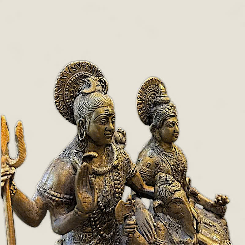 Tượng Gia Đình Thần Shiva, Parvati và Ganesha (Hindu Giáo) 2 Tượng Gia Đình Thần Shiva, Parvati và Ganesha (Hindu Giáo) - Ảnh 2