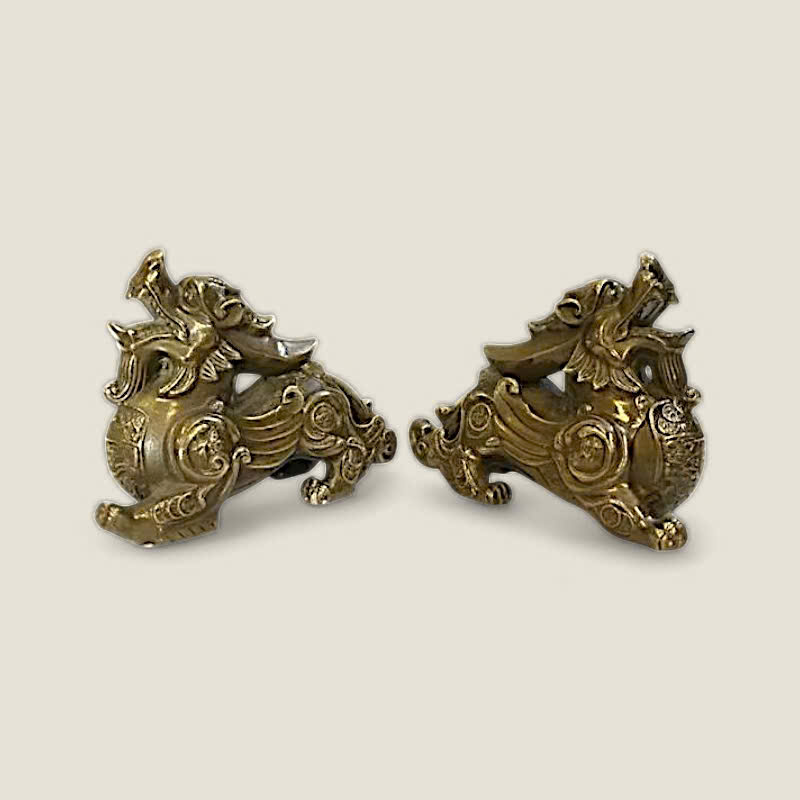 Cặp Tỳ Hưu trấn thạch đuôi dài 8 Cặp Tỳ Hưu trấn thạch đuôi dài - Ảnh 8